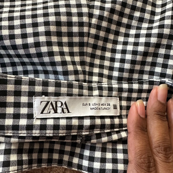 ZARA Gingham Skort - Picture 3 of 4